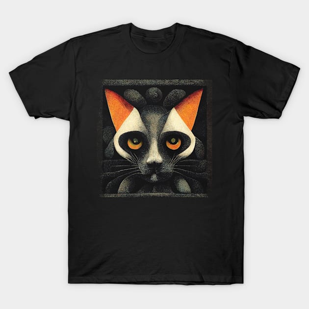 Cat Vintage #60 T-Shirt by daffdyindustries